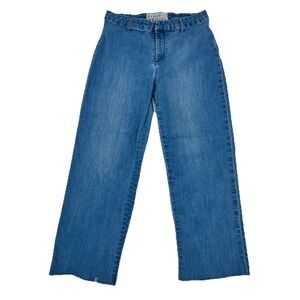 Frank & Eileen Kinsale Jeans Cropped Stretch Denim Women's 8 Pants Fray Raw hem